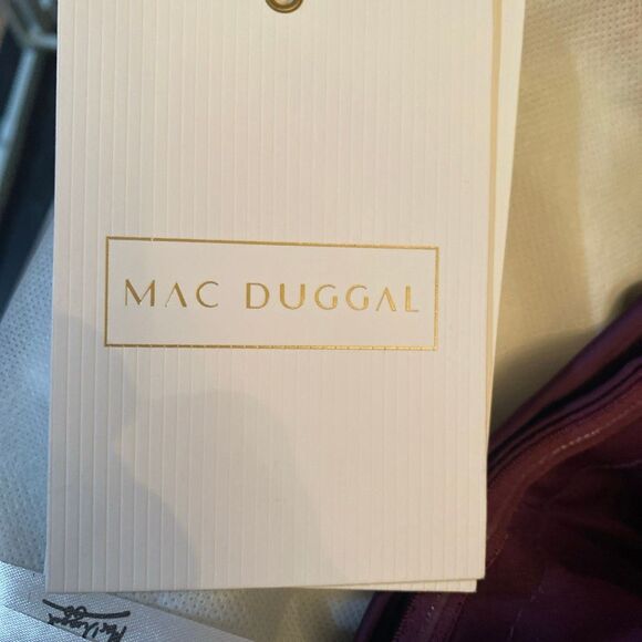 MAC DUGGAL Purple Strapless Bow Front Detailed Gown Size 10 - Picture 13 of 15